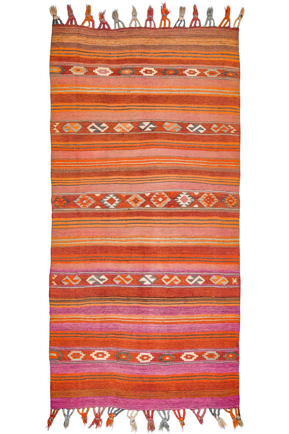 Antique Afghan Balouch Kilim – Bright Orange