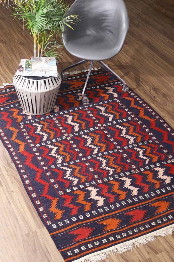 Afghan Balouch Kilim - Dark Blue