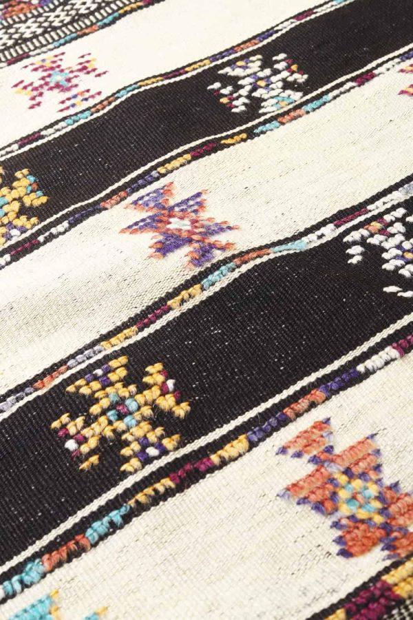 Afghan Kilim - Black And White