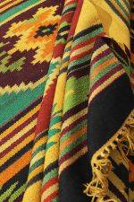 Afghan Kazak Kilim - Yellow And Red