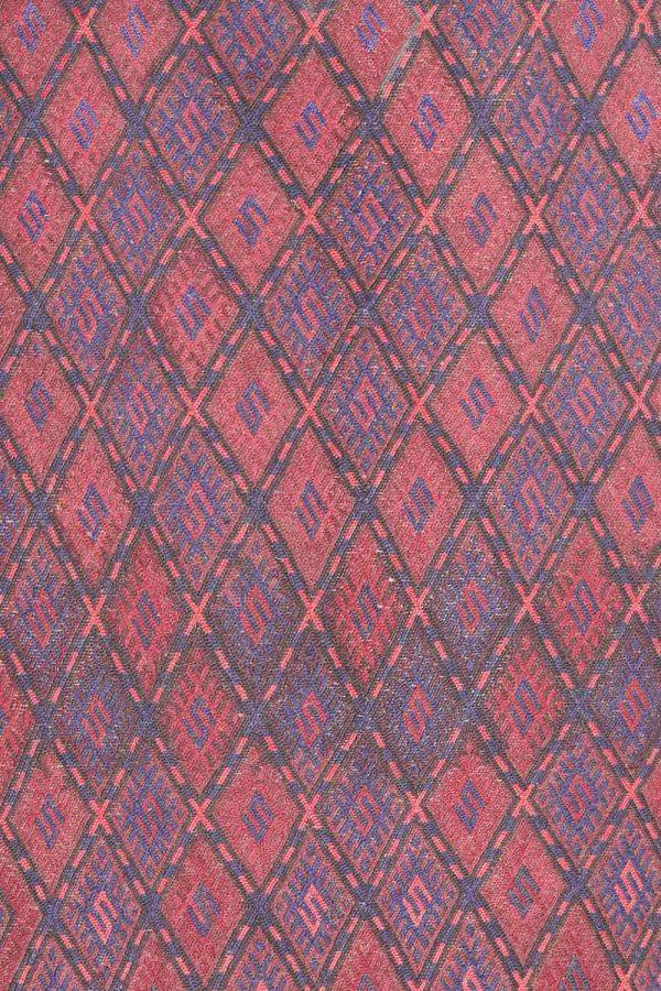 Afghan Sumak Kilim - Deep Red