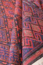 Afghan Sumak Kilim - Deep Red