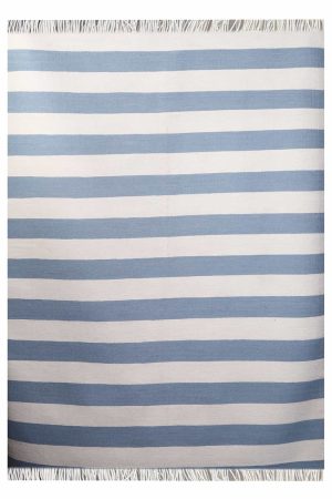 Agra Jail Cotton Flatweave - Mykonos
