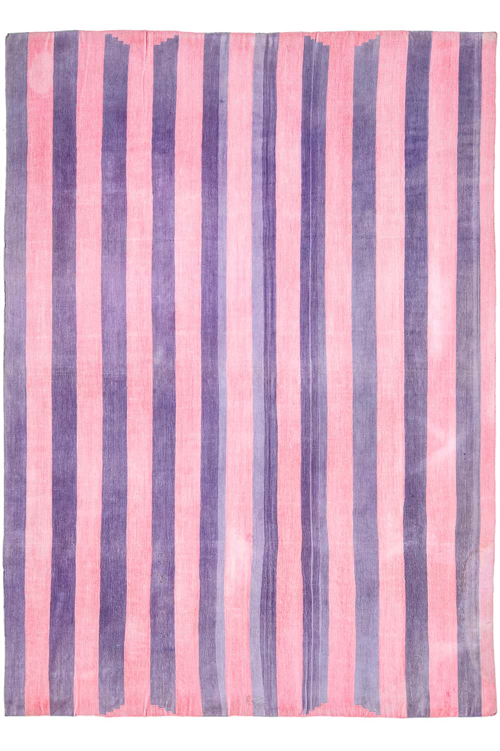 Vintage Agra Jail Cotton Kilim – Pink Stripes