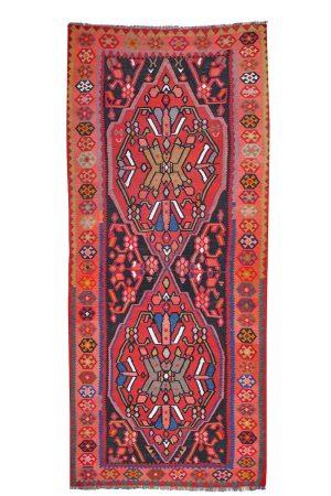 Antique Tribal Eagle Kazak Kashgar Bidjar Kilim