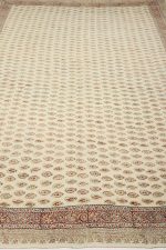 Vintage Persian Block Printed Paisley Textile - Beige