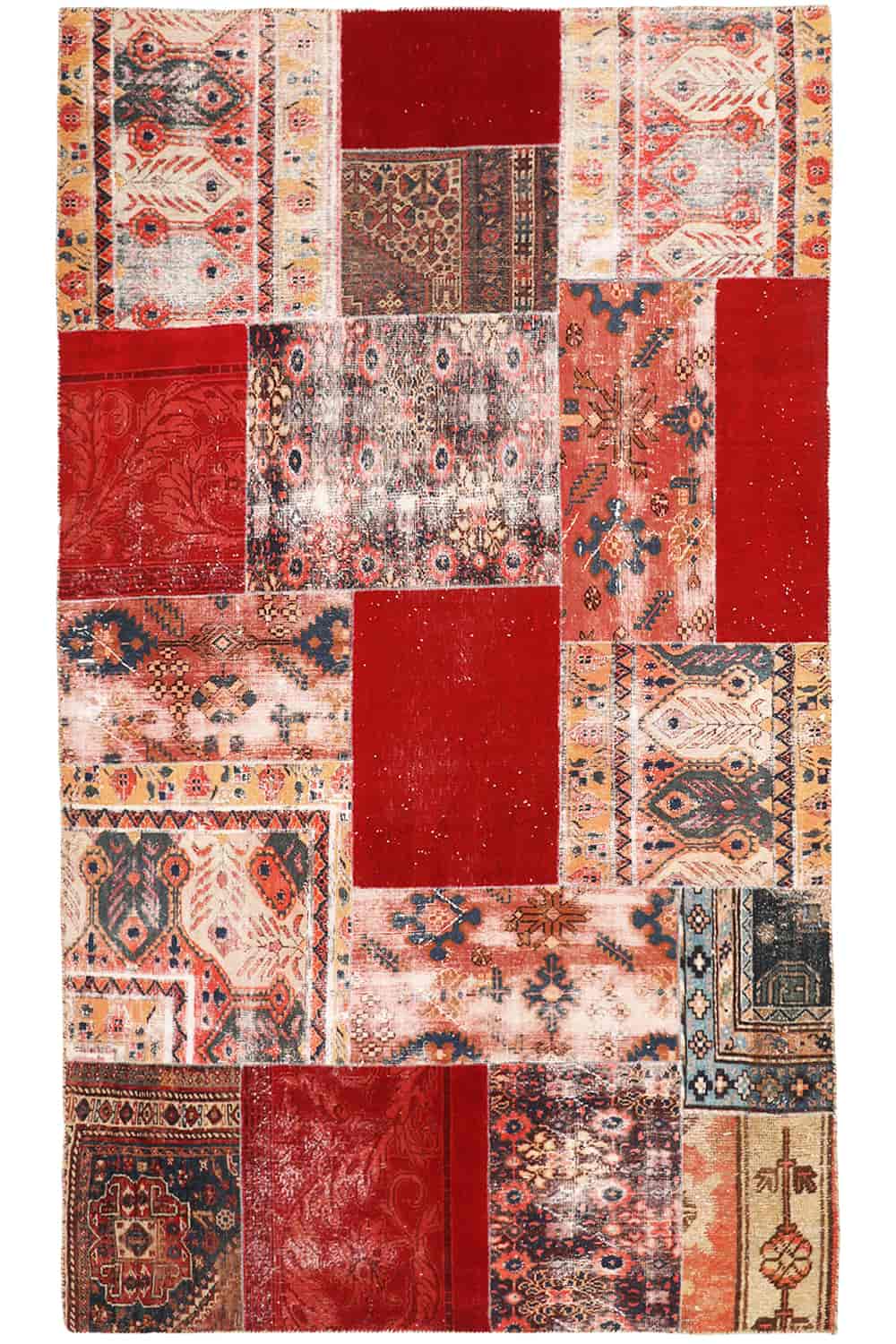 Tribal Patchwork – Bright Red