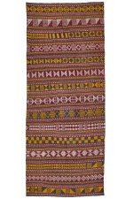 Antique Uzbek Jejim Stripe Kilim Runner