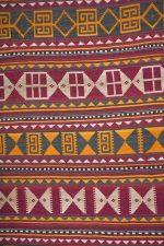 Antique Uzbek Jejim Stripe Kilim Runner