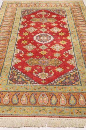Red and handcrafted Vintage Carpets made from Cotton by Carpet Cellar