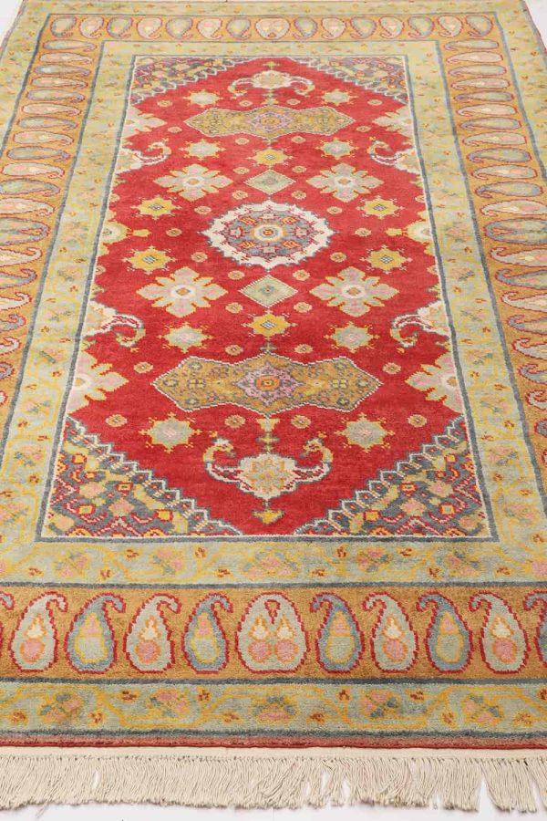 Vintage Agra Jail Summer Carpet Cotton - Paisely border