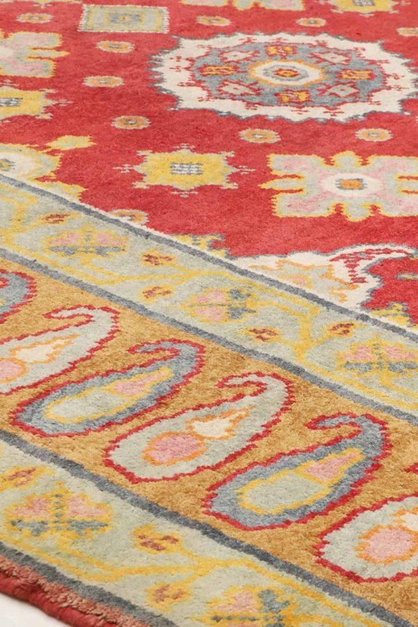 Vintage Agra Jail Summer Carpet Cotton - Paisely border