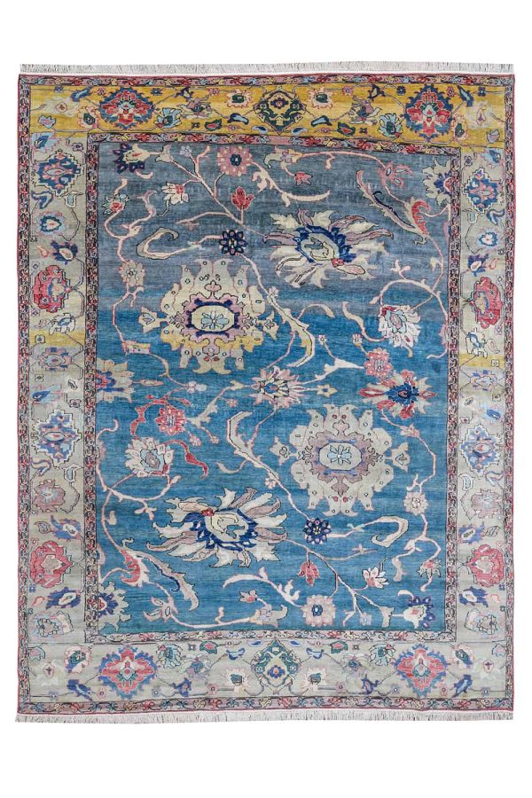 Antique Agra Jail - Sea Blue Lotus