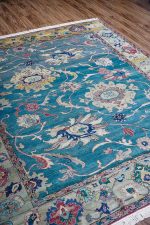 Antique Agra Jail - Sea Blue Lotus