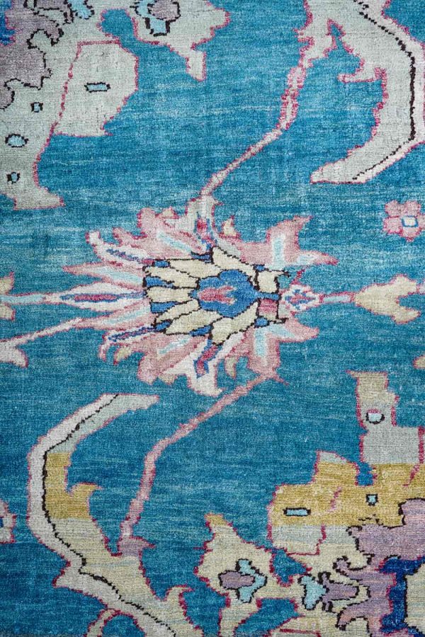Antique Agra Jail - Sea Blue Lotus