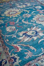Antique Agra Jail - Sea Blue Lotus