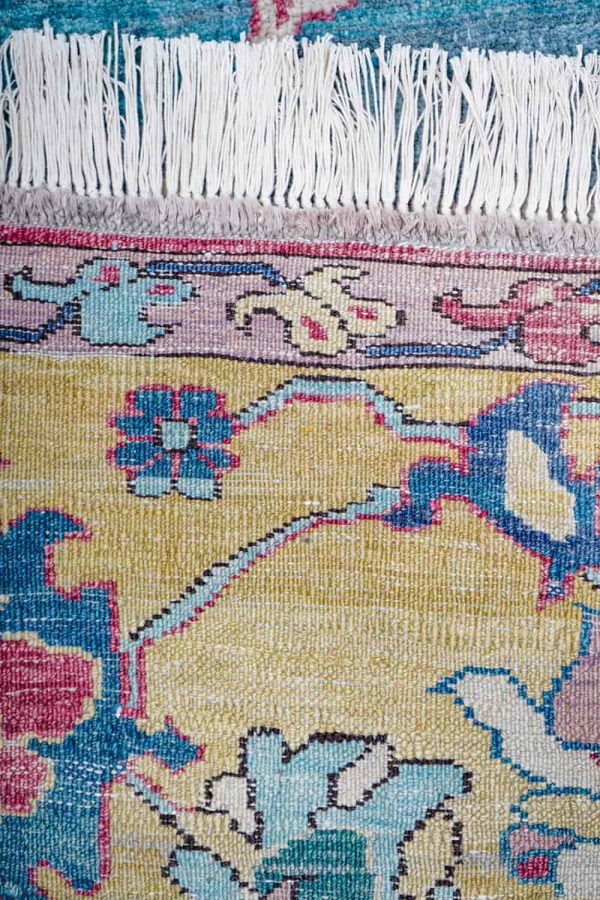 Antique Agra Jail - Sea Blue Lotus