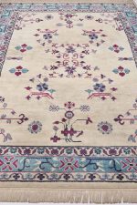 Vintage Agra Jail Summer Carpet Cotton - Hyacinth