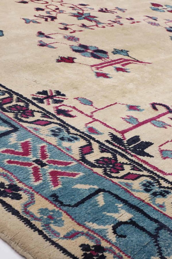 Vintage Agra Jail Summer Carpet Cotton - Hyacinth