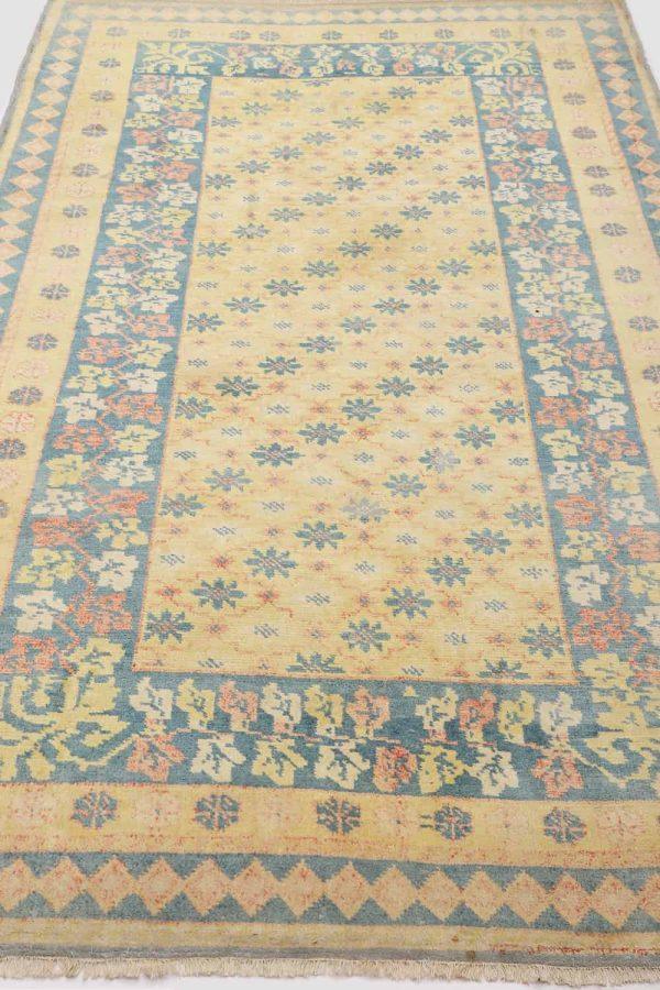 Antique Agra Jail Cotton Carpet - Summer Sun