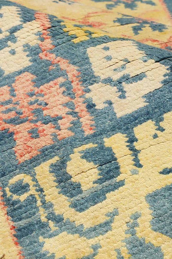 Antique Agra Jail Cotton Carpet - Summer Sun
