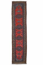 Antique Caucasian Runner - Tribal Eight Point Star