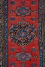 Antique Caucasian Runner - Tribal Eight Point Star
