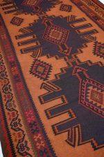 Vintage Eagle Kazak Kilim - Burnt Sienna