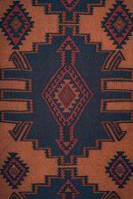 Vintage Eagle Kazak Kilim - Burnt Sienna