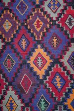 Vintage Eagle Kazak Kilim - Purple