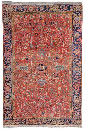 Antique Heriz Serapi - Rustic tribal tones