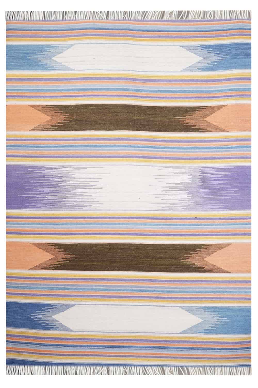 Ikat Indian Flatweave – Fawn