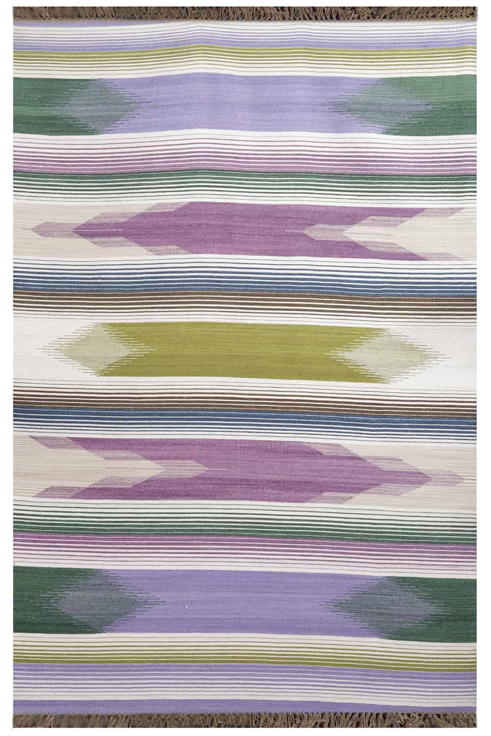 Ikat Indian Flatweave – Japanese Lilac