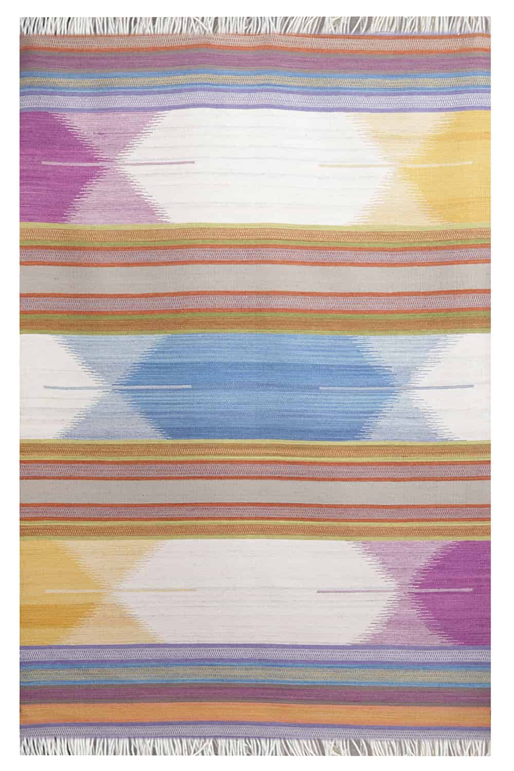 Ikat Indian Flatweave – Rainbow