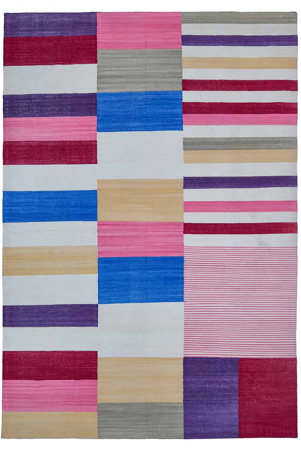 Indian Architecture Cotton Flatweave – Multicolor
