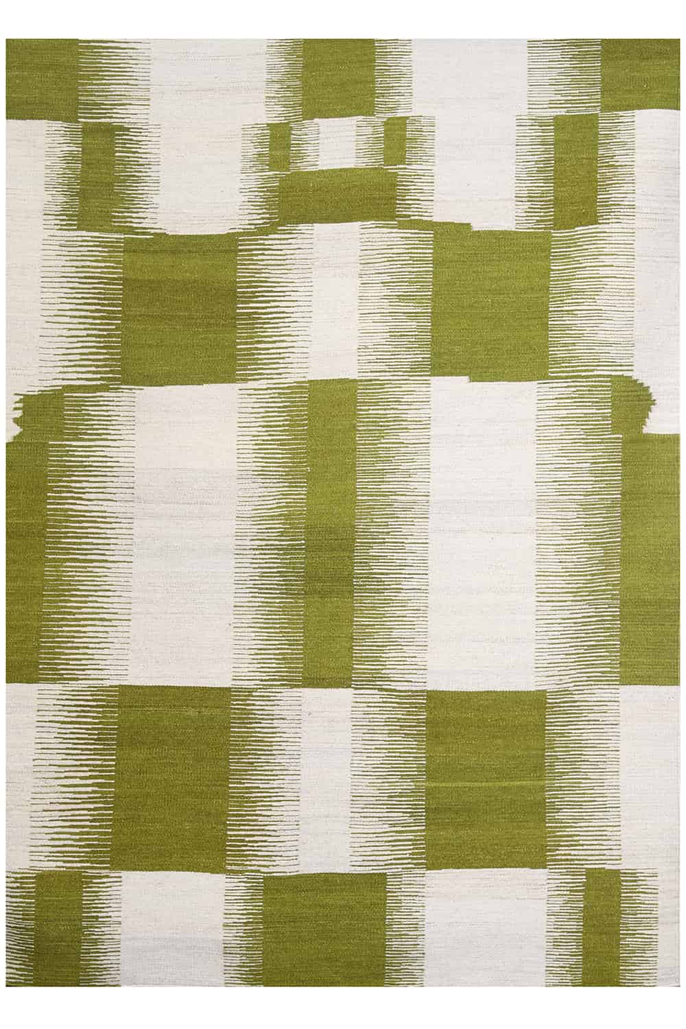 Indian Cotton Flatweave – Lime Green