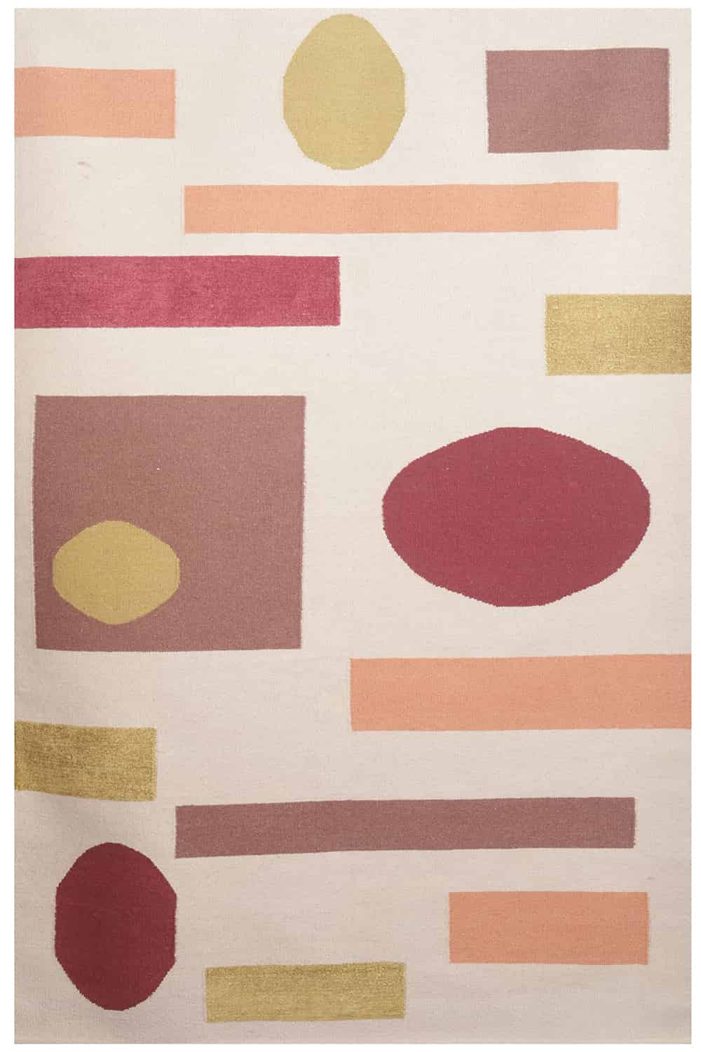 Indian Woollen Flatweave – Line Dot