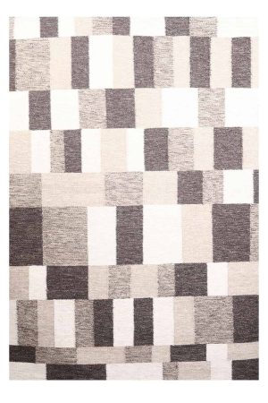 Indo Architectural Woollen Flatweave - Boxed in Grey