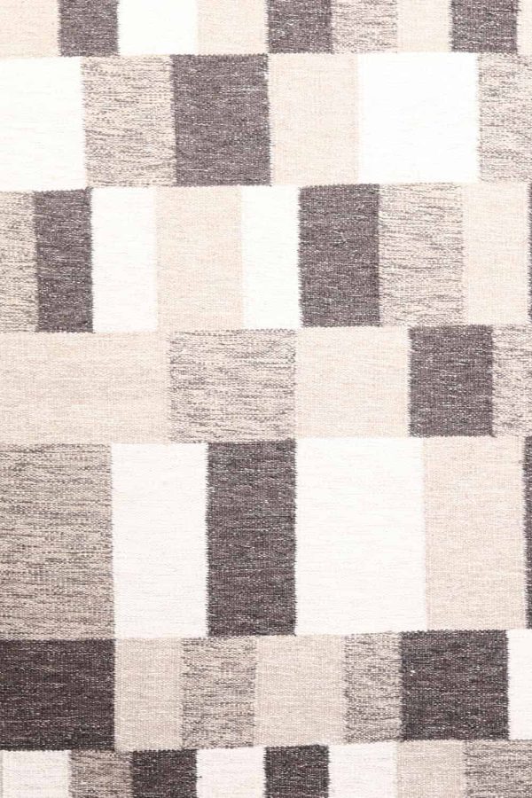 Indo Architectural Woollen Flatweave - Boxed in Grey