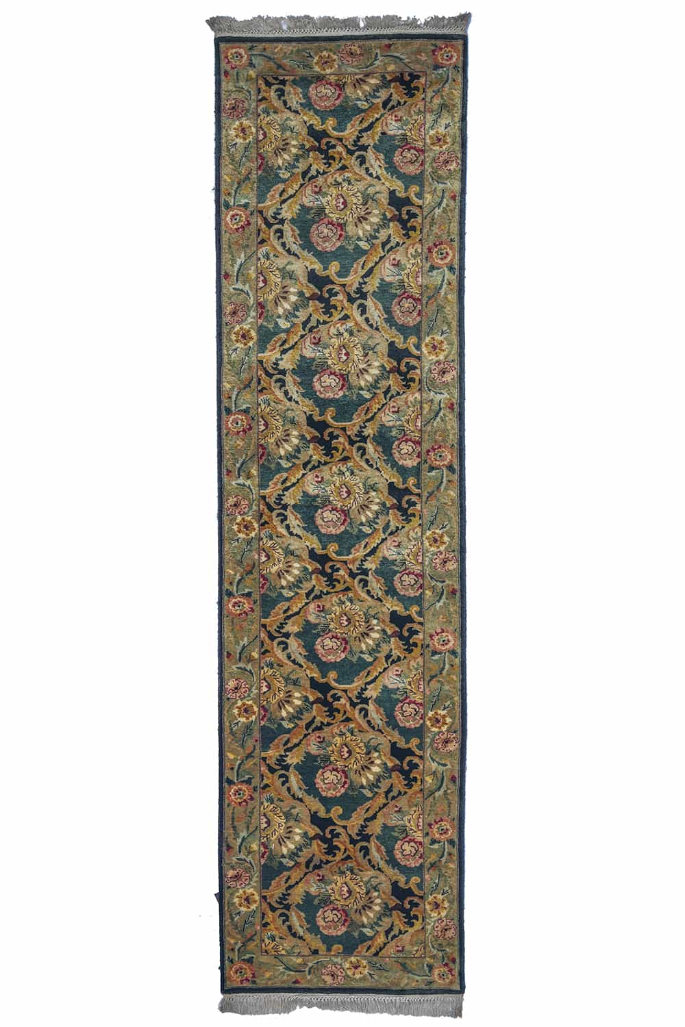 Indo Aubusson Runner – Pomegranates