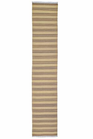 Indo Bamiyani Flatweave Runner - Almond