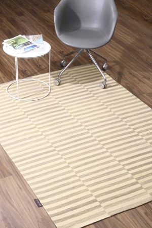 Beige and Light Brown handcrafted Flatweave Rugs made from Wool by Carpet Cellar