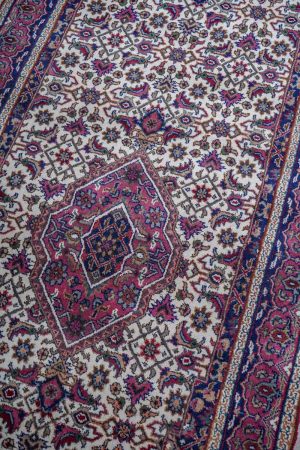 Pink and Off White handcrafted Timeless Antique Rugs made from Wool by Carpet Cellar