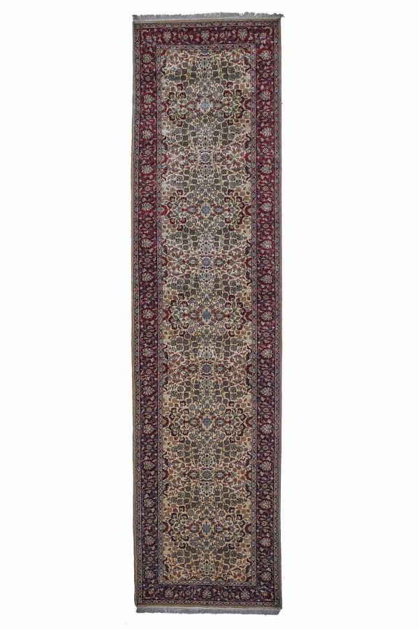 Indo Dabeer Kashan Runner - Flowing Tulips