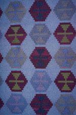 Indo Kazak Overdye Flatweave - Purple