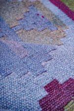 Indo Kazak Overdye Flatweave - Purple