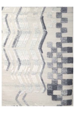 Indo Moroccan Dual Flatweave - Ivory Grey
