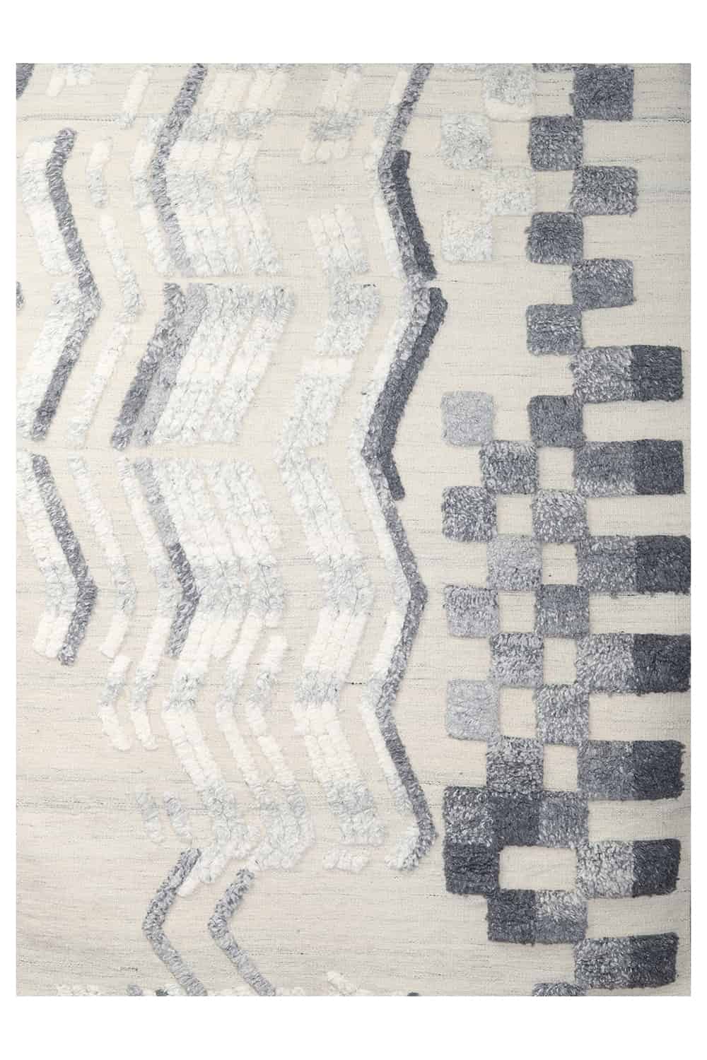 Indo Moroccan Dual Flatweave – Ivory Grey