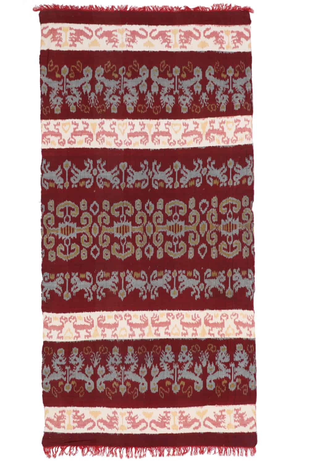 Vintage Indonesian Sumbawa Handwoven Ikkat Textile – Wall Hanging