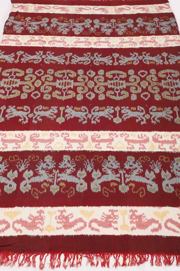 Vintage Indonesian Sumbawa Handwoven Ikkat Textile - Wall Hanging
